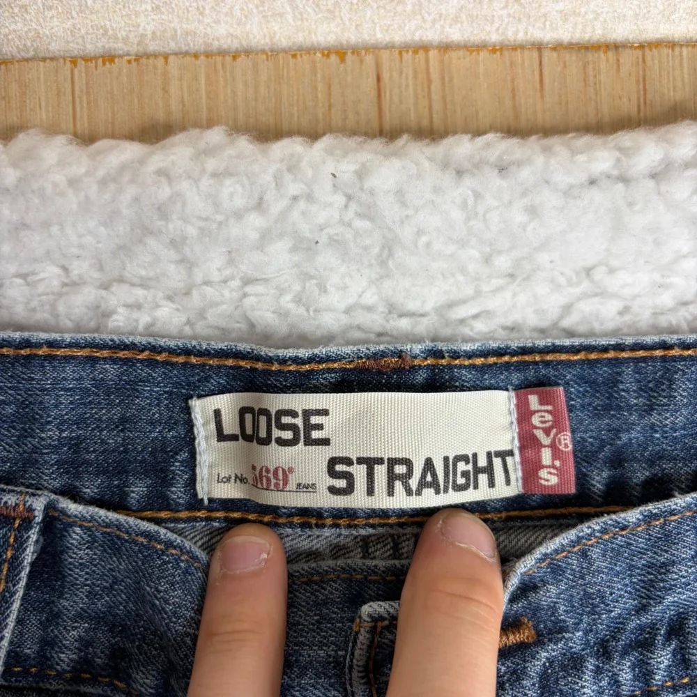 Levis 569 Loose Straight Leg Jeans Mens 36x32 (36x30) Blue Denim Baggy